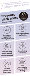 Beautifully addresses the daytime concerns with UV protection 7 makeup primer alone