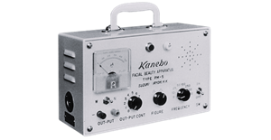 1967 analog device featuring many knobs and switches with the words “Kanebo” and “facial beauty apparatus” in the center.