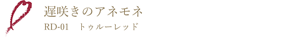 遅咲きのアネモネ RD-01 トゥルーレッド