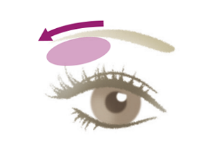 指でなじませる