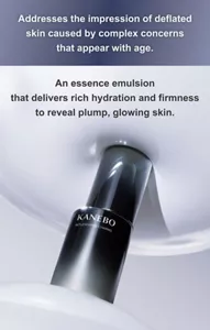 Addresses the impression of deflated skin caused by complex concerns that appear with age. An essence emulsion that delivers rich hydration and firmness to reveal plump, glowing skin.