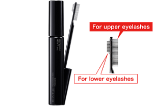 For upper eyelashes For lower eyelashes KATE’s proprietary Double-flex comb