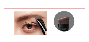 蓬鬆立體,俐落眉型皆恣意描繪 使用場景 迅速調整眉型 柔軟廣角刷頭