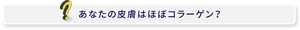 あなたの皮膚はほぼコラーゲン?