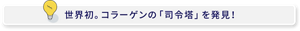 世界初。コラーゲンの「司令塔」を発見