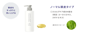 頭皮をすっきりと洗い上げる ヘアメインテナンスシャンプー N ノーマル頭皮タイプ スカルプケア成分N配合(保湿:ユーカリエキス、スギナエキス)