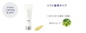 さらさらしなやかな仕上がり ヘアメインテナンストリートメント S ソフト髪質タイプ ホホバオイル配合(保湿)