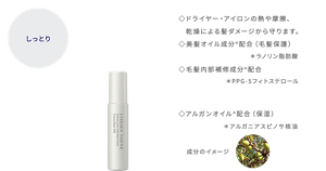 しっとり リサージ ヴォーニュ エクストラ ヘアオイル  ドライヤー・アイロンの熱や摩擦、乾燥による髪ダメージから守ります。  美髪オイル配合(*)成分(毛髪保護)(*ラノリン脂肪酸)  毛髪内部補修成分(*)配合(*PPG-5フィトステロール)  アルガンオイル(*)配合(保湿)(*アルガニアスピノサ核油)