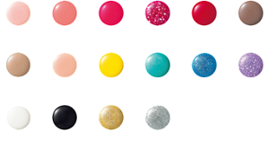 PK-1 PK-2 PK-3 RD-1 RD-5 BR-1 BE-1 BE-19 YL-1 BU-1 BU-2 PU-1 WT-5 BK-4 GD-1 SV-1