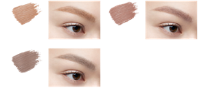 BE-1 ミルクベージュ PK-2 ラテピンク GY-2 ミュートグレージュ 仕上がりイメージ