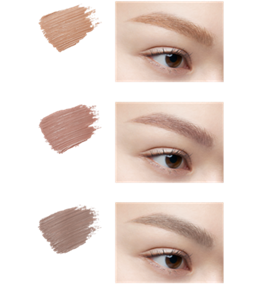 BE-1 ミルクベージュ PK-2 ラテピンク GY-2 ミュートグレージュ 仕上がりイメージ