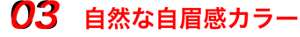 03 自然な自眉感カラー