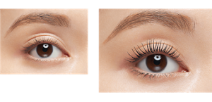 Before マスカラ使用前 After 仕上がりイメージ(BK-1)
