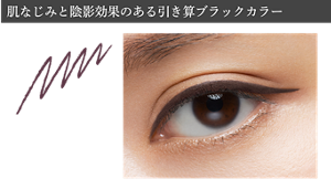 肌なじみと陰影効果のある引き算ブラックカラー BR-6 モーブブラウン 仕上がりイメージ