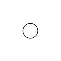 Solid-line circle diagram showing micro bubble size about 50μm Solid-line circle diagram showing micro bubble size about 50μm