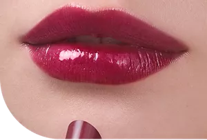 Close-up of a lip wearing Moisture Intense Lipstick in shade MI11 Deep Plum