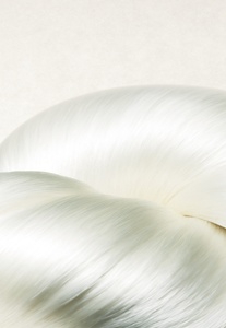 Close-up image of a bundle of Koishimaru Silk.
