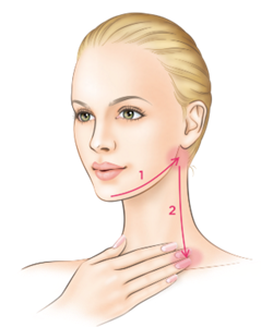 illustration of step 1 application of Lift Focus Essence
