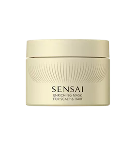 Enriching mask for scalp & hair, beige jar with screw-top lid