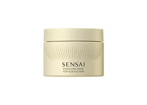 Enriching mask for scalp & hair, beige jar with screw-top lid