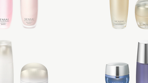 Una selezione di prodotti doppiamente idratanti per la cura della pelle