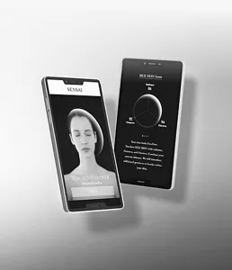 Digitale Beratungstools auf mobilen Bildschirmen sichtbar.