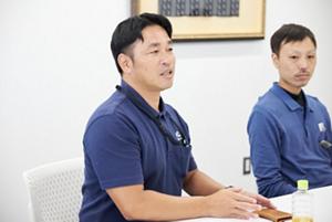 フランとアルカリでは粘性が違うと語る河原井生産部長