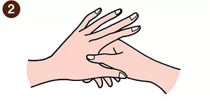 イラスト:ツボ押し