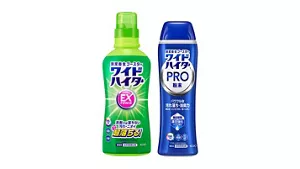酸素系漂白剤のワイドハイターEXパワー、ワイドハイターPRO強力分解パウダーの商品画像