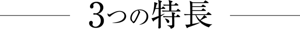 3つの特長