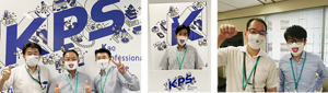 今話せマスクを着用したKPS社員の写真