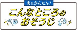 実はかんたん!こんなところのおそうじ