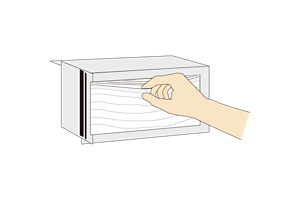 1箱からマスクを取り出すイラスト