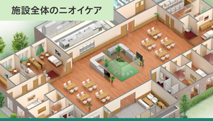 介護施設全体のイメージイラスト