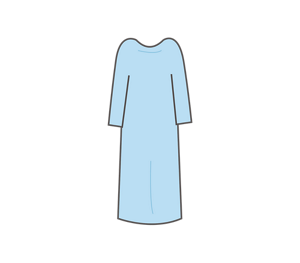 ガウンのイラスト