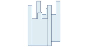 2枚のビニール袋のイラスト