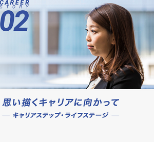 思い描くキャリアに向かって -キャリアステップ・ライフステージ- キャリアストーリー