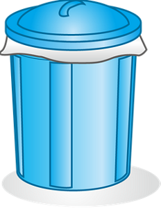 ゴミ捨て場のイラスト。