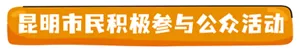 昆明市民积极参与公众活动