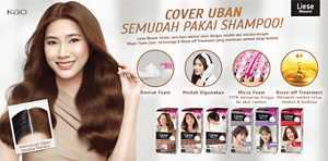 Liese Blauné Creamy Foam Color. COVER UBAN SEMUDAH PAKAI SHAMPOO!