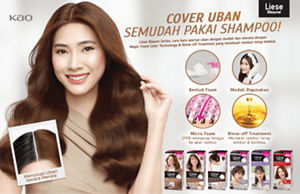 Liese Blauné Creamy Foam Color. COVER UBAN SEMUDAH PAKAI SHAMPOO!
