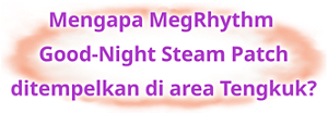 Mengapa MegRhythm Good-Night Steam Patch ditempelkan di area Tengkuk?