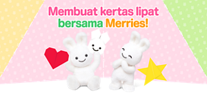 Membuat kertas lipat bersama Merries!