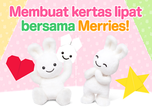 Membuat kertas lipat bersama Merries!