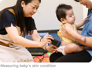Measuring baby’s skin condition