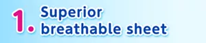 1. Superior breathable sheet