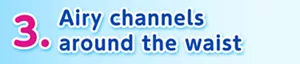 3 Airy channels around the waist