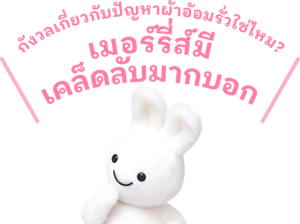 กังวลเกี่ยวกับปัญหาผ้าอ้อมรั่วใช่ไหม?  เมอร์รี่ส์มีเคล็ดลับมากบอก
