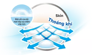 Mặt cắt của bề mặt tiếp xúc điểm xốp mịn