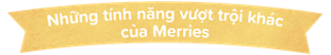 Những tính năng vượt trội khác của Merries
